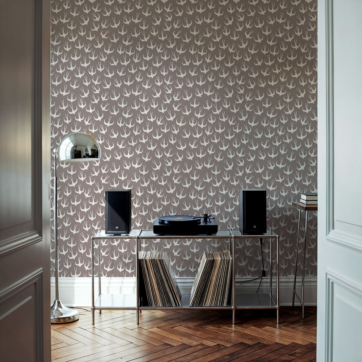 Swallow Family Mural Wallpaper - room preview 03
