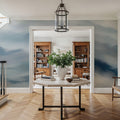 Foggy Mountains, Denim Mural Wallpaper - room preview 03