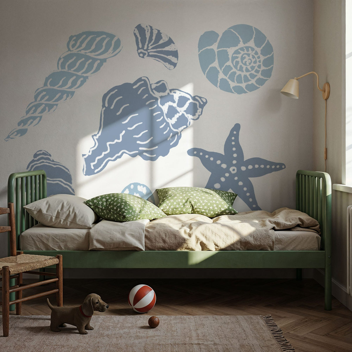 Shells on the Shore I Mural Wallpaper - room preview 03