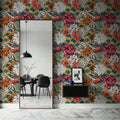Vibrant Floral Medley Mural Wallpaper - room preview 03