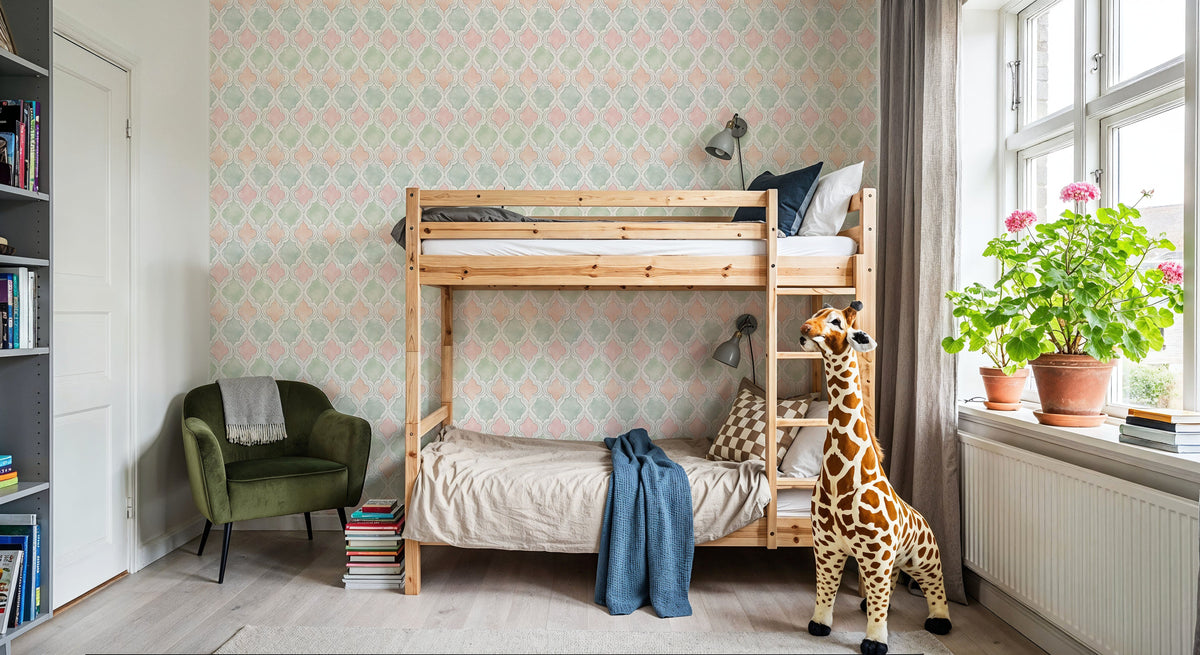 Organic Lines Multi Mural Wallpaper - room preview 03