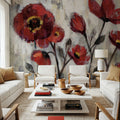 Floral Simplicity Mural Wallpaper - room preview 03