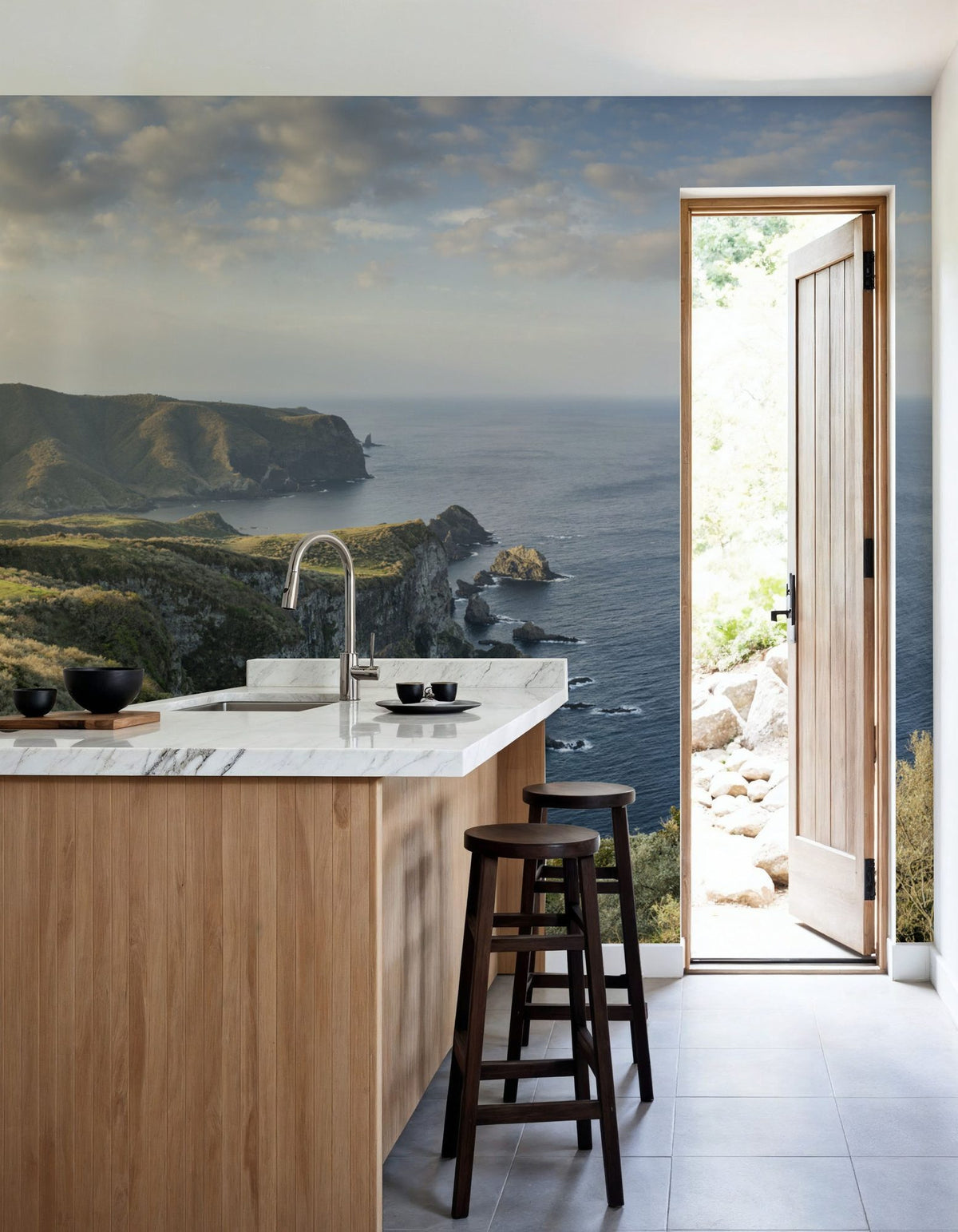 Matengai Cliff Mural Wallpaper - room preview 03