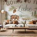 Lake Retreat VII Mural Wallpaper - room preview 03