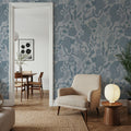 Jungle Leopards Blue Mural Wallpaper - room preview 03