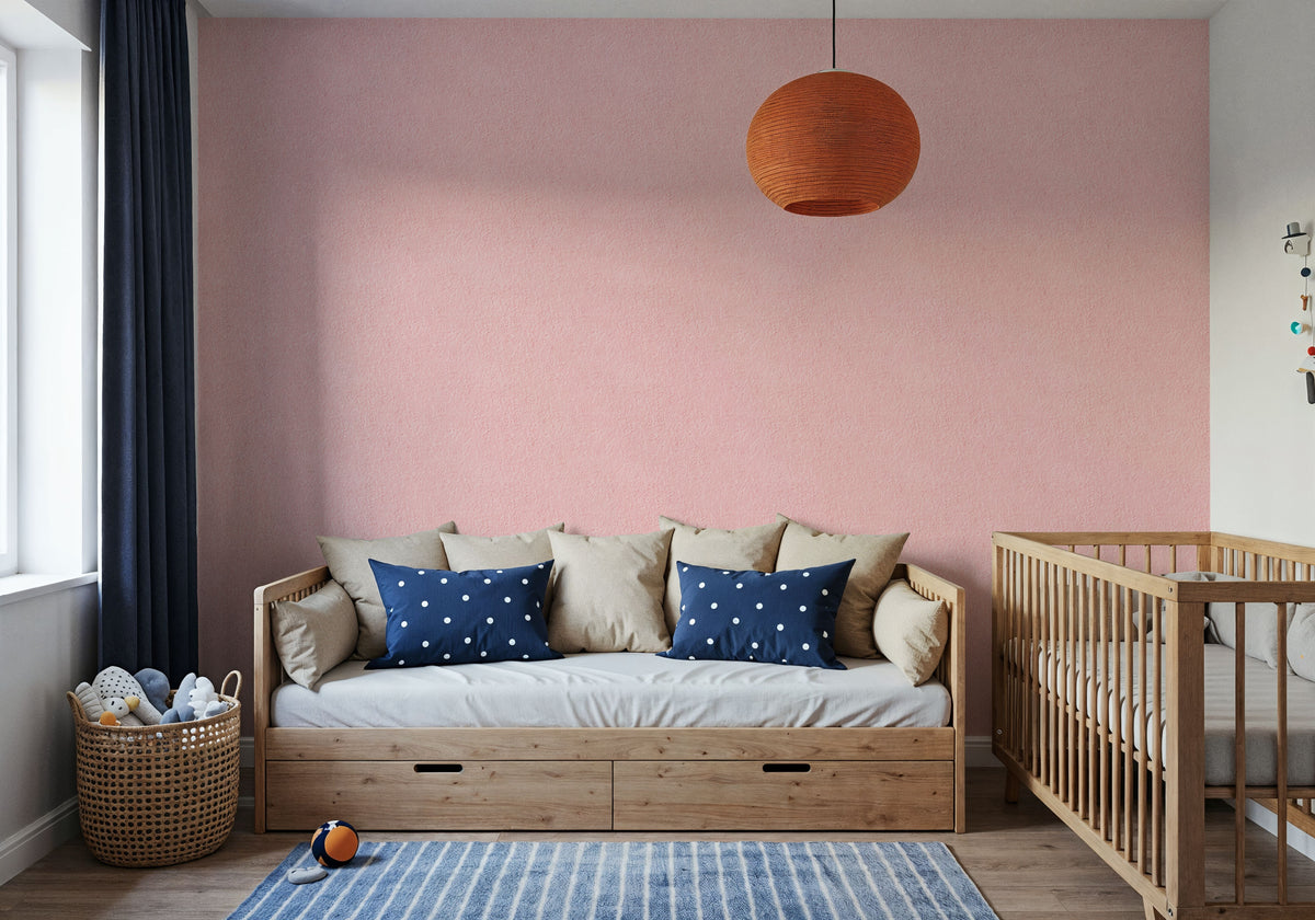 Faux Sand Stucco Finish, Blush Mural Wallpaper - room preview 03