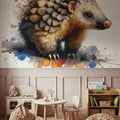 Whispers of the Forest a Pangolin's Path Mural Wallpaper - room preview 03
