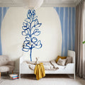 Striped Floral II Mural Wallpaper - room preview 03