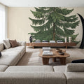 Winter Pine Tree Mural Wallpaper - room preview 03