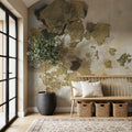 Bright Leaf Abstract Mural Wallpaper - room preview 03