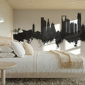 Riyadh Saudi Arabia Skyline Black & White Mural Wallpaper - room preview 03