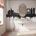 Reading England Skyline Black & White Mural Wallpaper - room preview 03