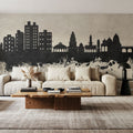 Nashik India Skyline Concrete Mural Wallpaper - room preview 03