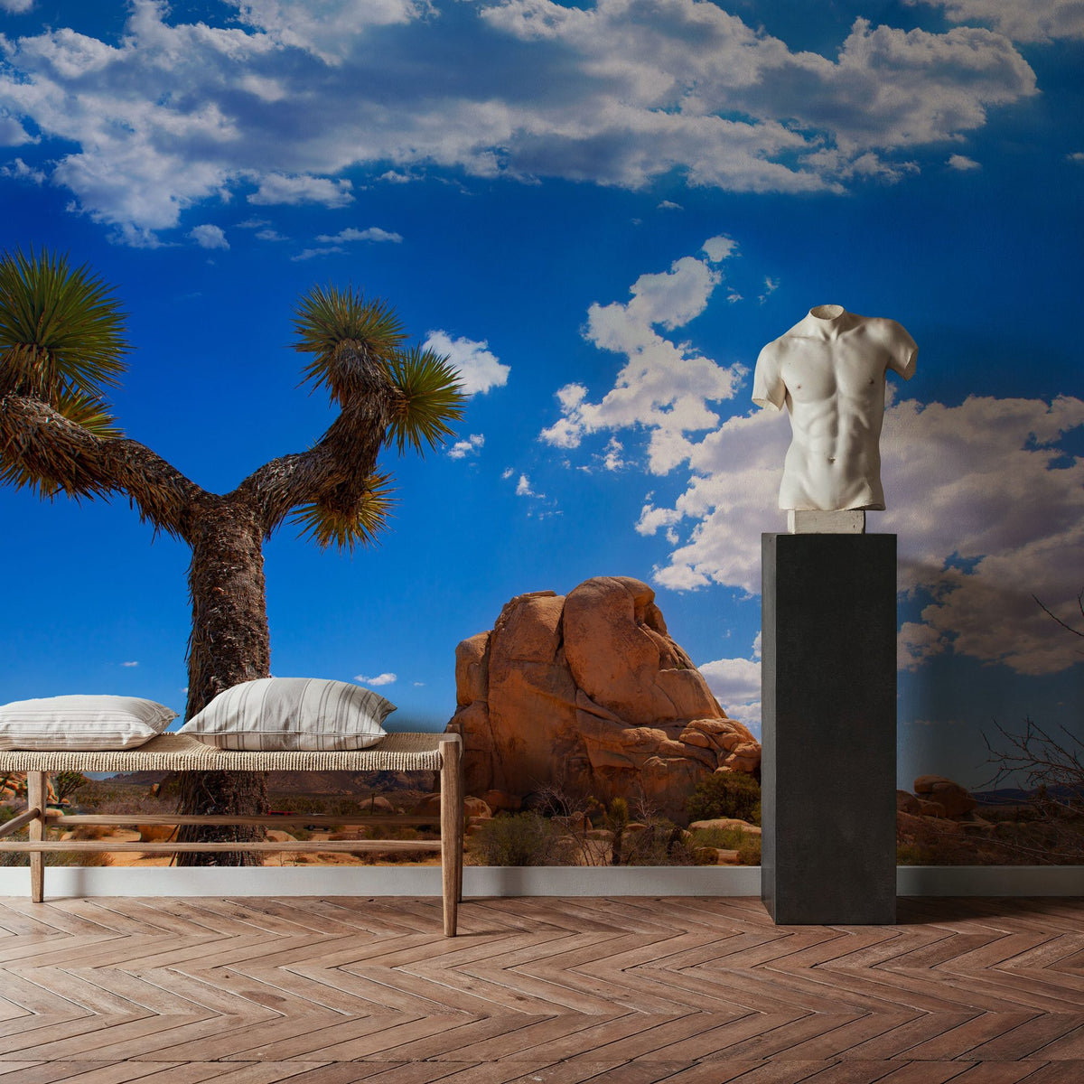 Joshua Tree Blue III Mural Wallpaper - room preview 03