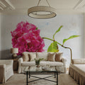 Bright Pink Hydrangea Mural Wallpaper - room preview 03