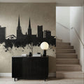 Coventry England Skyline Concrete Mural Wallpaper - room preview 03