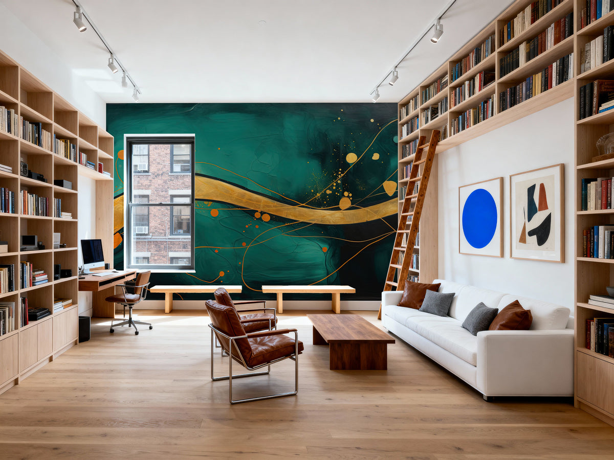 The Golden Highway Mural Wallpaper - room preview 03