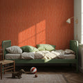 Coastal Dripping Orange Mural Wallpaper - room preview 03
