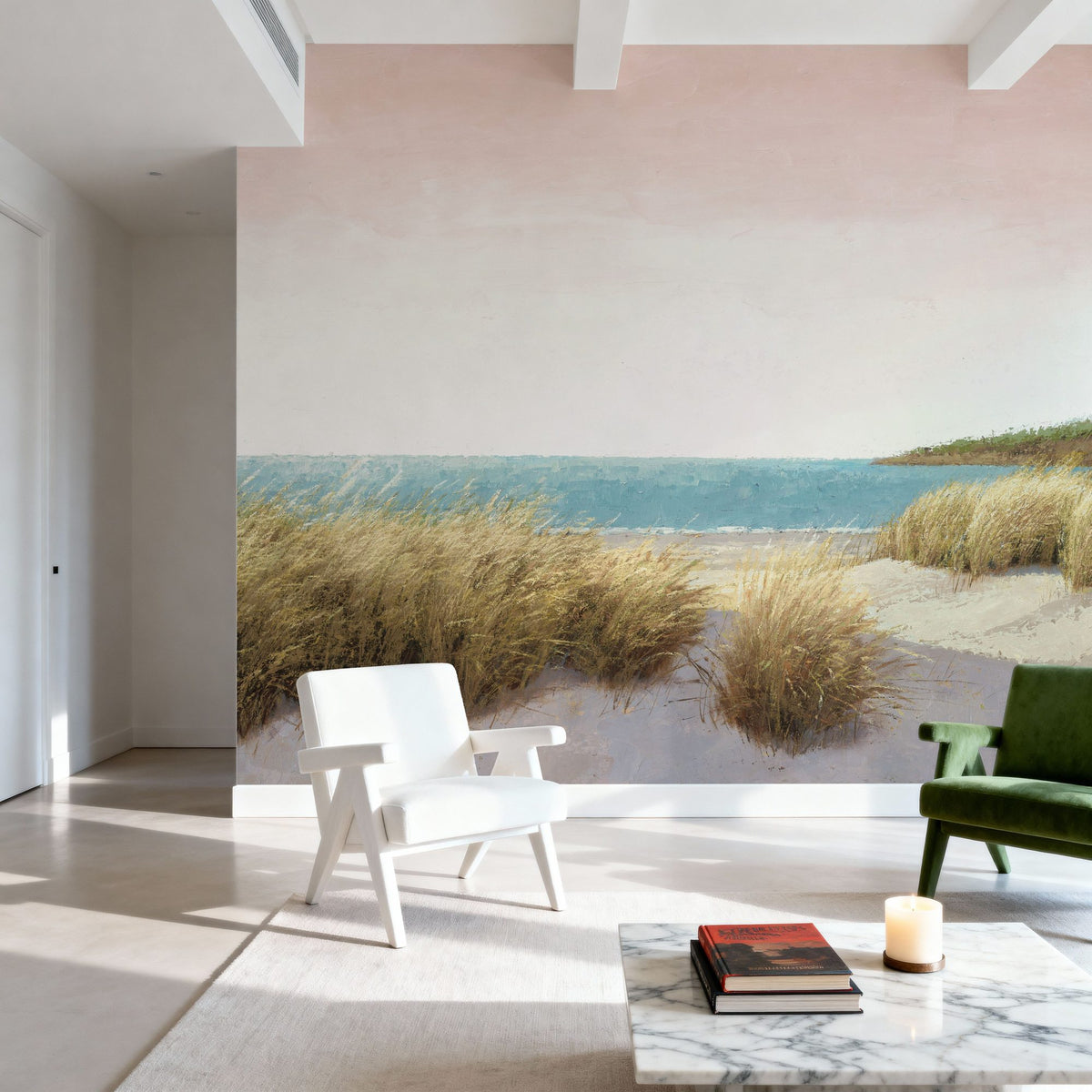 Lighthouse by the Sea Mural Wallpaper - room preview 03