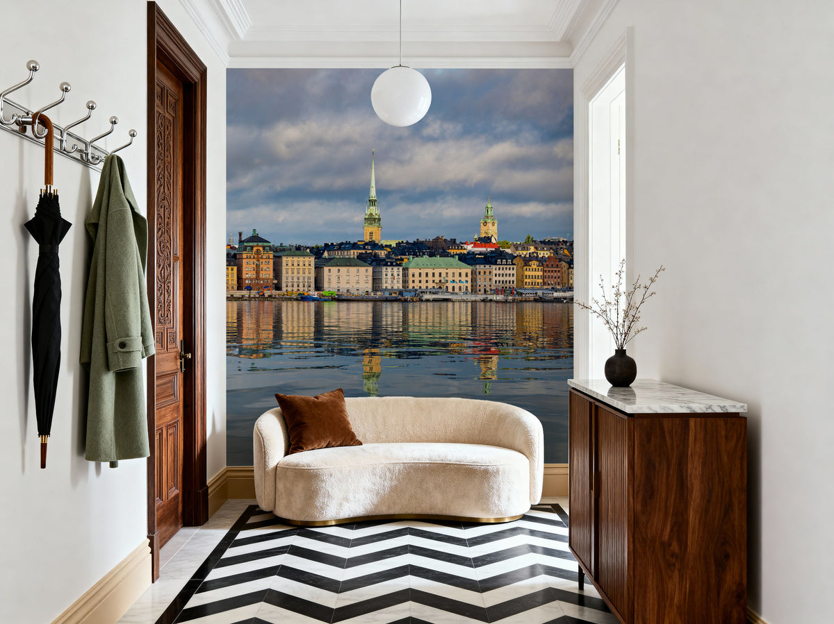 Harbor Reflections Mural Wallpaper - room preview 03
