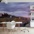 Sunset Cottage Path Mural Wallpaper - room preview 03