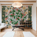 Quilted Floral II Mural Wallpaper - room preview 03