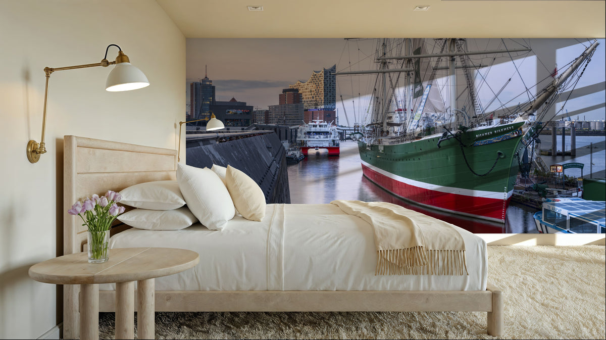 Harbor Berth Mural Wallpaper - room preview 03