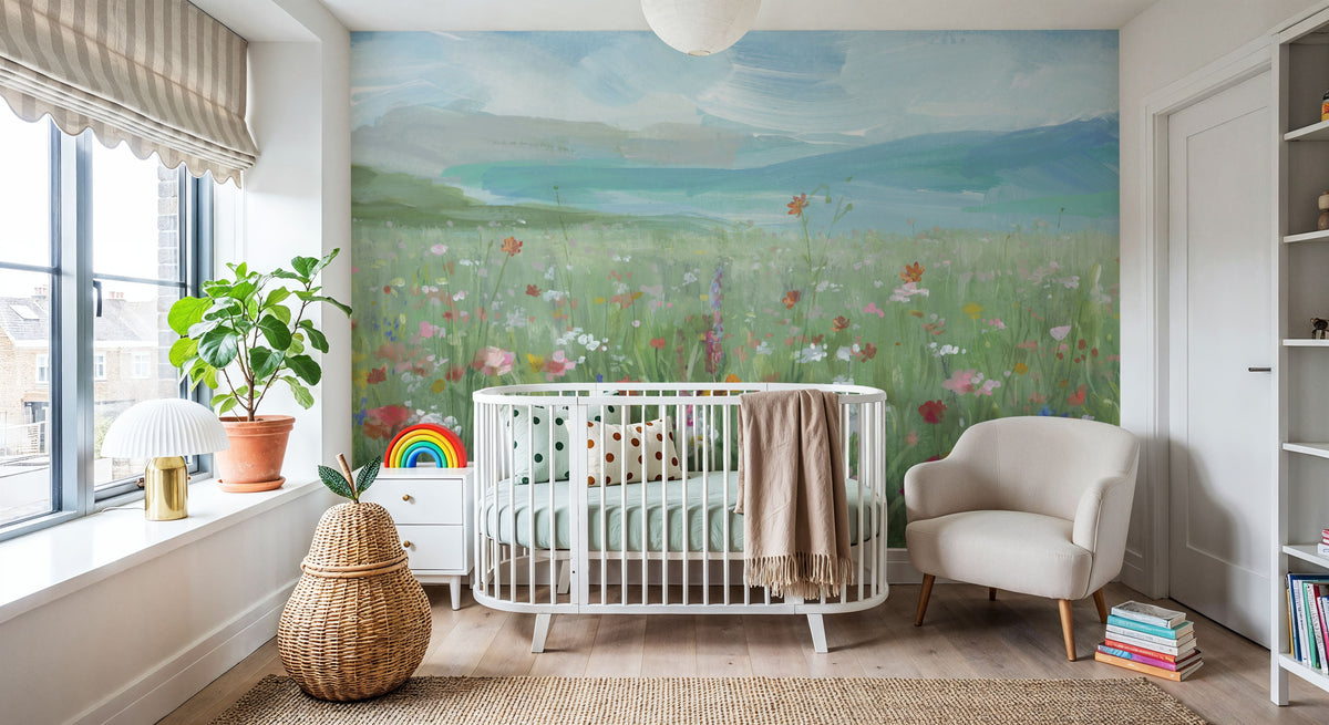 Field of Flowers Mural Wallpaper - room preview 03