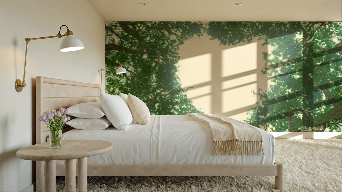 Treetop Heart Mural Wallpaper - room preview 03