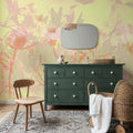 Dream Lupine, Butter Yellow Mural Wallpaper - room preview 03