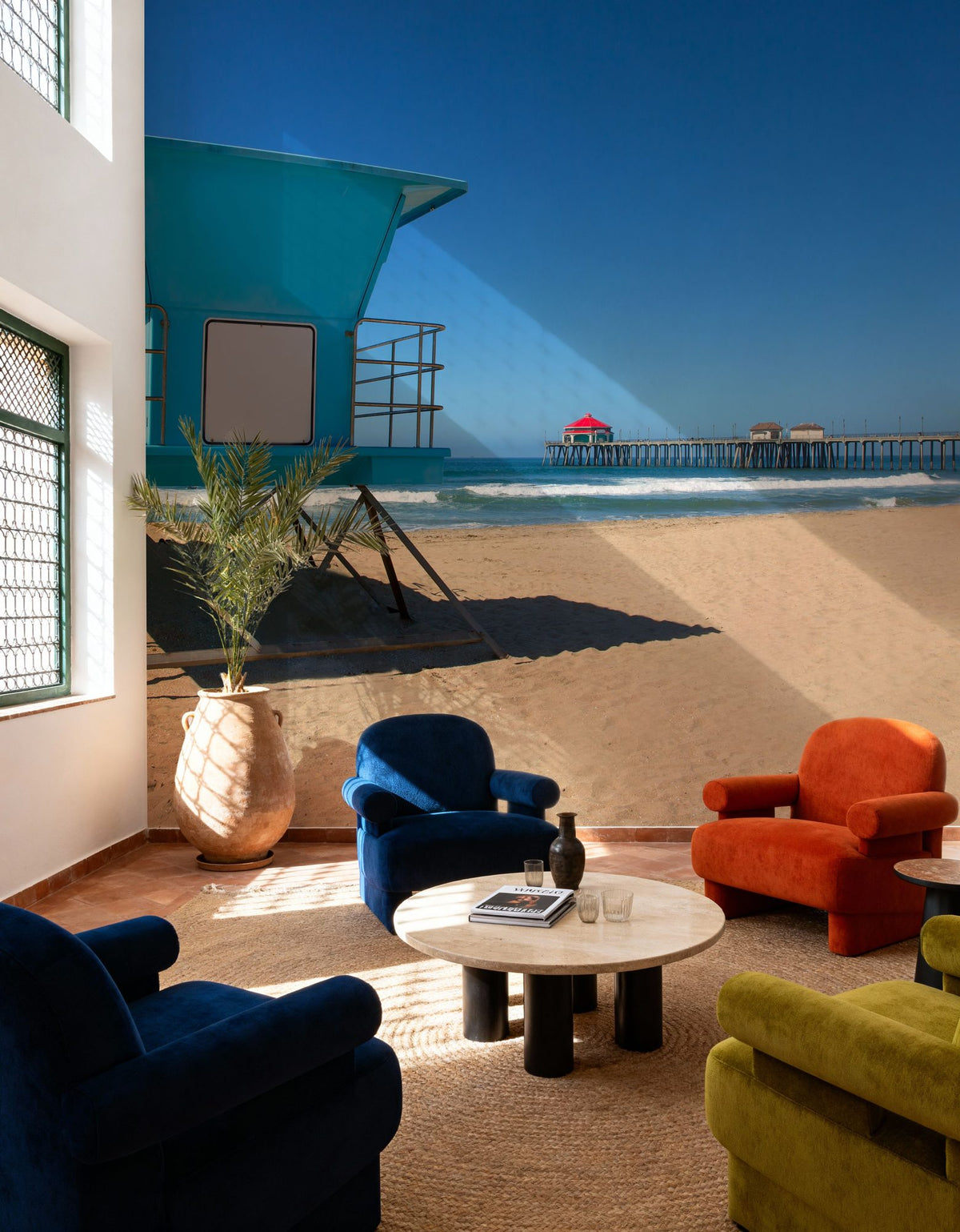 Huntington Beach Mural Wallpaper - room preview 03