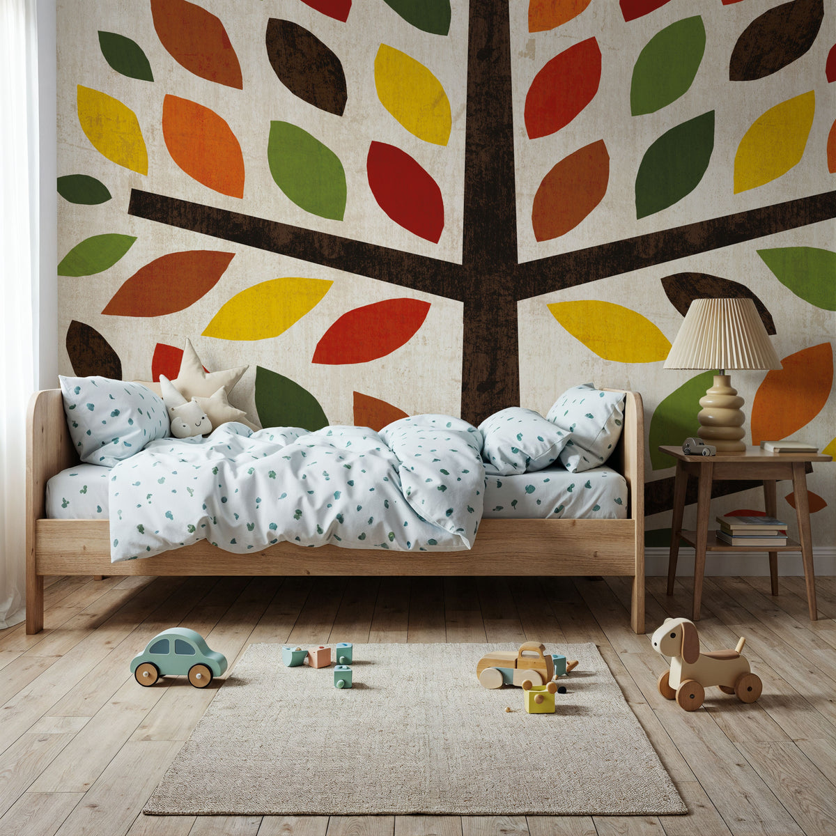Family Tree Round Mural Wallpaper - room preview 03