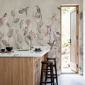 Tulips & Birds, Sand Mural Wallpaper - room preview 03