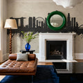 Singapore Skyline Concrete Mural Wallpaper - room preview 03