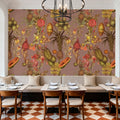 Juicy Fruits, Dusty Pink Mural Wallpaper - room preview 03