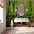 Intense Birch Wood Mural Wallpaper - room preview 03