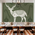 Holiday Form X Mural Wallpaper - room preview 03