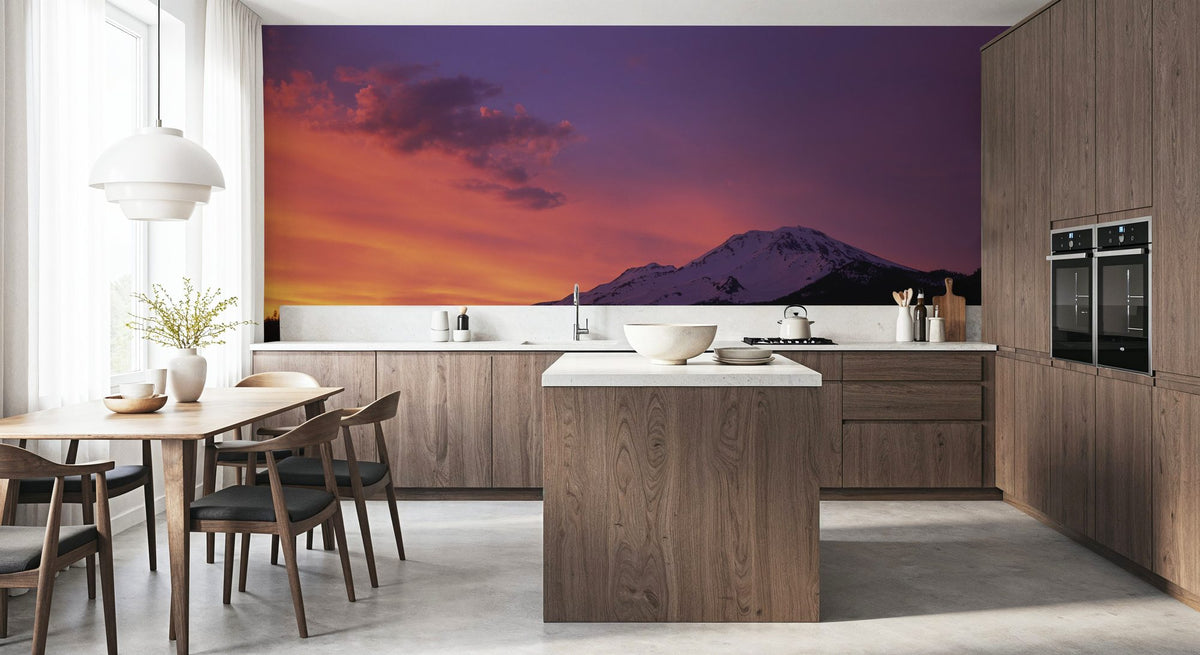 Violet Summit Mural Wallpaper - room preview 03