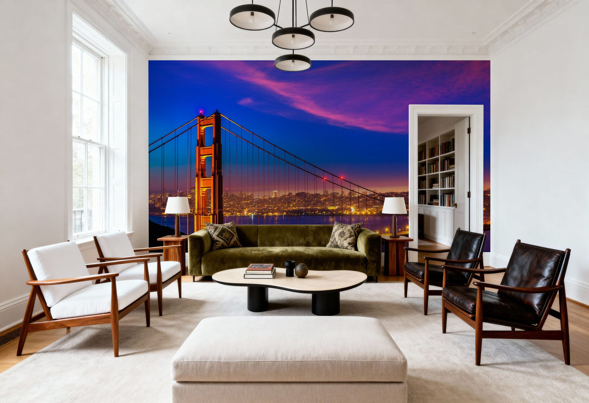 Golden Gate Sunset II Mural Wallpaper - room preview 03
