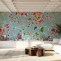 Holiday Wings VIII Blue Mural Wallpaper - room preview 03