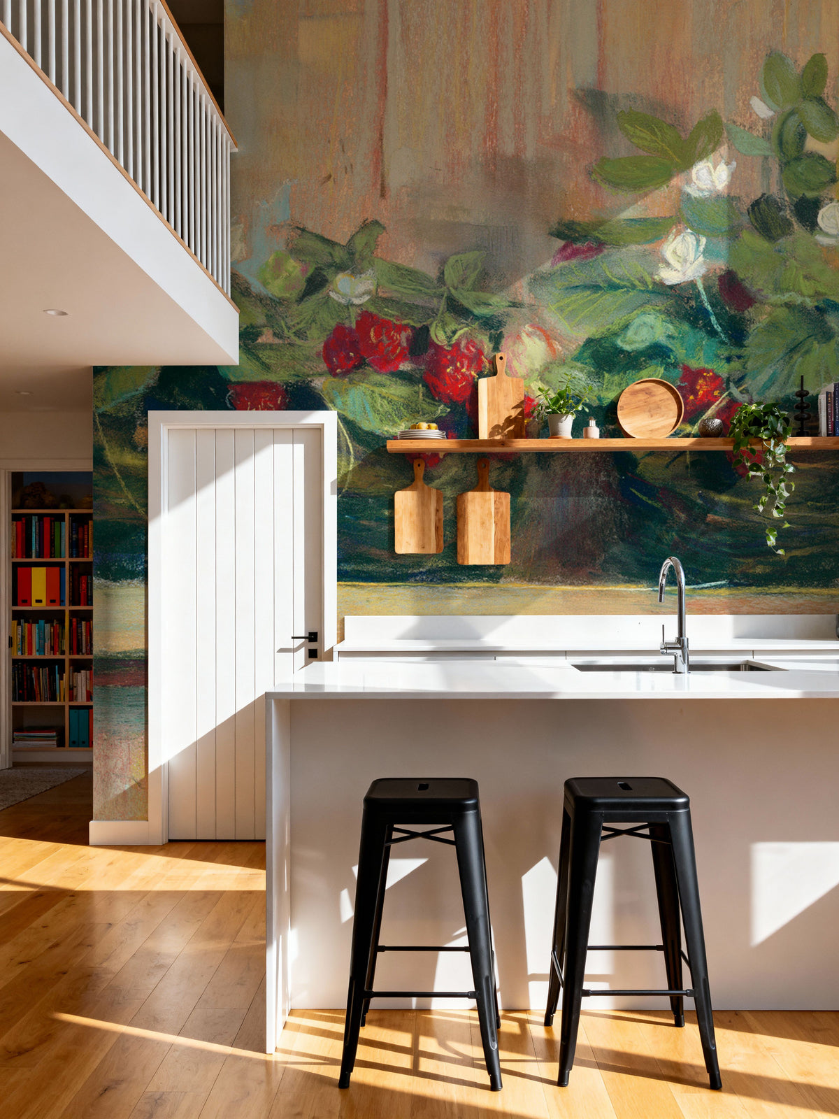 Strawberries in Pots Mural Wallpaper - room preview 03