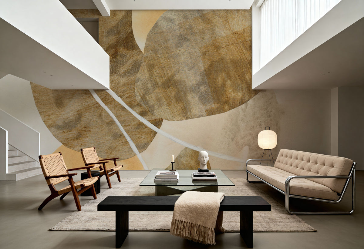 Metallic Textures I Mural Wallpaper - room preview 03