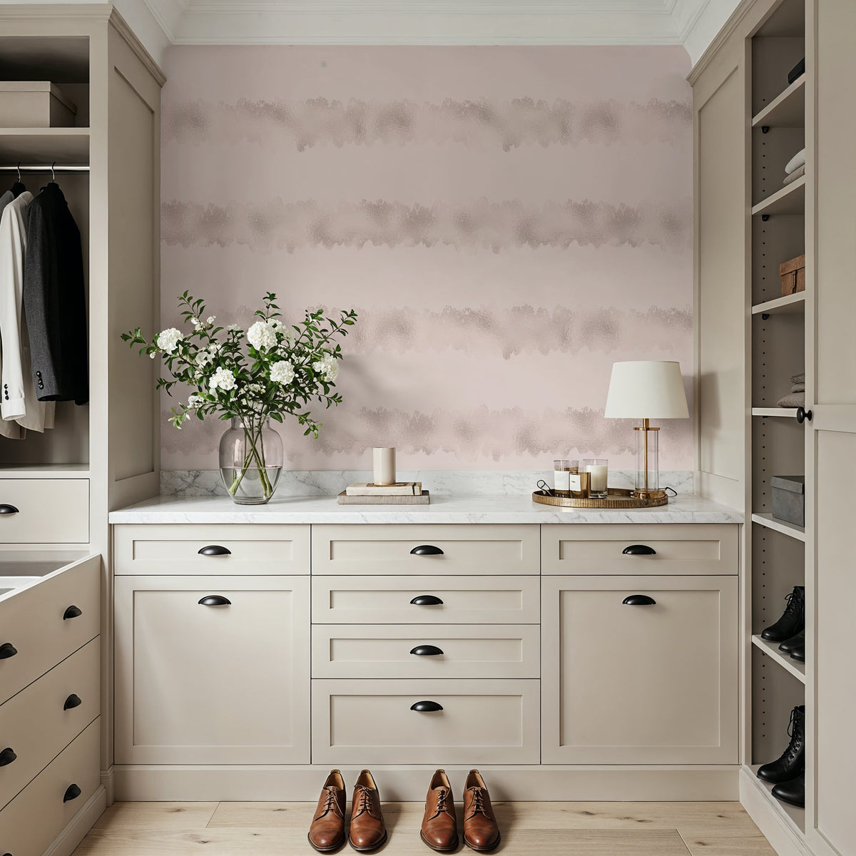 Diffuse Lines Mural Wallpaper - room preview 03