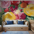 Spring Florals in Vase I Mural Wallpaper - room preview 03