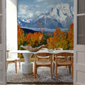 Misty Autumn Peaks Mural Wallpaper - room preview 03