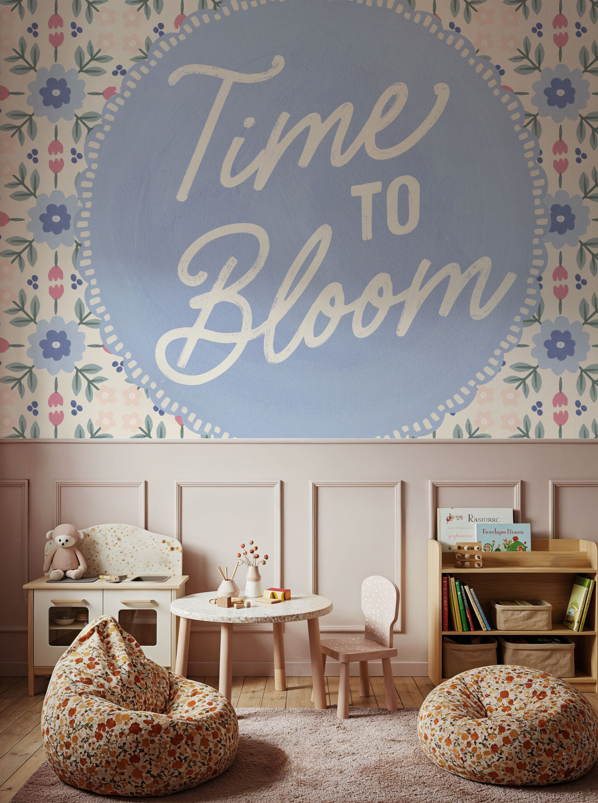 Blooming Spring IV Mural Wallpaper - room preview 03