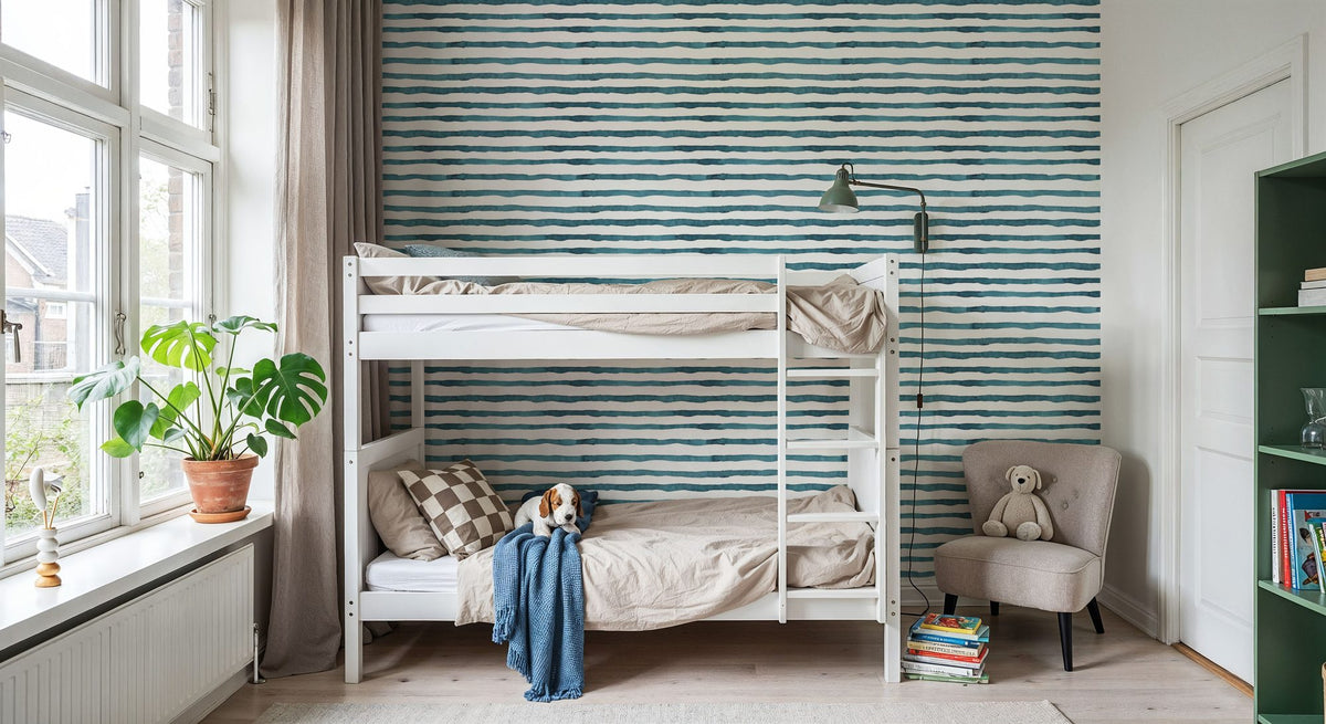 Horizontal Repeat Mural Wallpaper - room preview 03