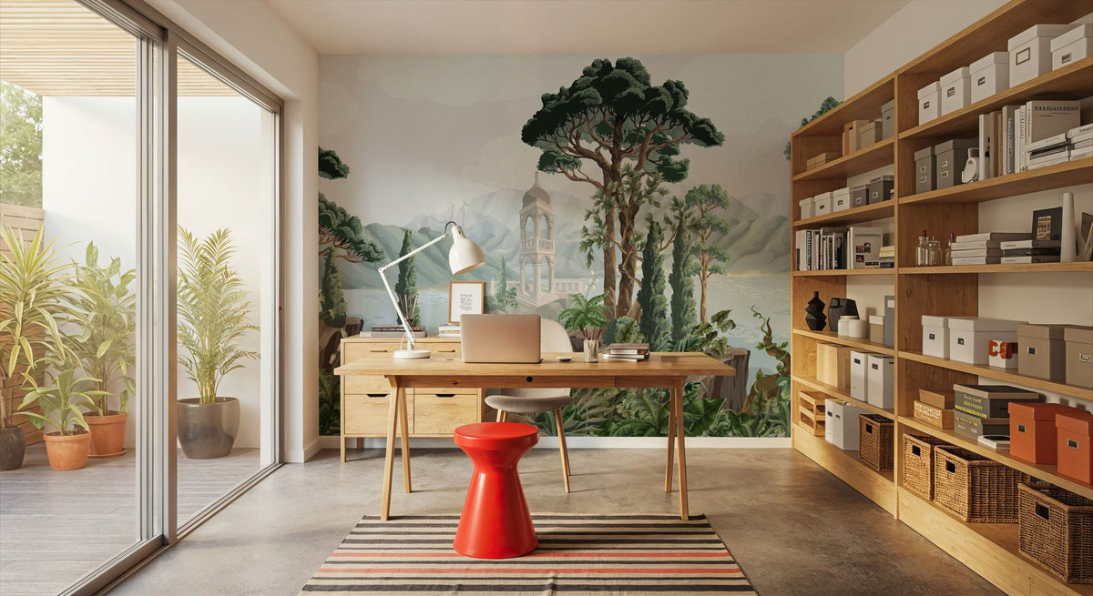 Hidden Alcove on Paper Mural Wallpaper - room preview 03