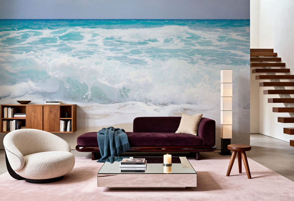 Sandy Shore Mural Wallpaper - Light Tone - room preview 03