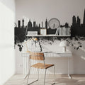 London Skyline Black & White Mural Wallpaper - room preview 03